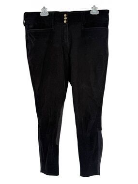 Ariat Equestrian Black Corduroy Mid Rise Women Riding Breeches Pants Size 34R